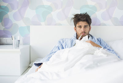 Парень с простудой Парень с простудой