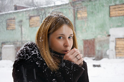 Переохлаждение у девушки Переохлаждение у девушки